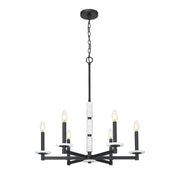 6 Light Chandelier-Alabaster
