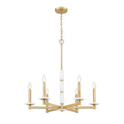 6 Light Chandelier-Alabaster