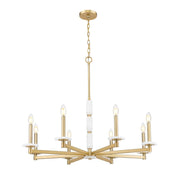8 Light Chandelier-Alabaster