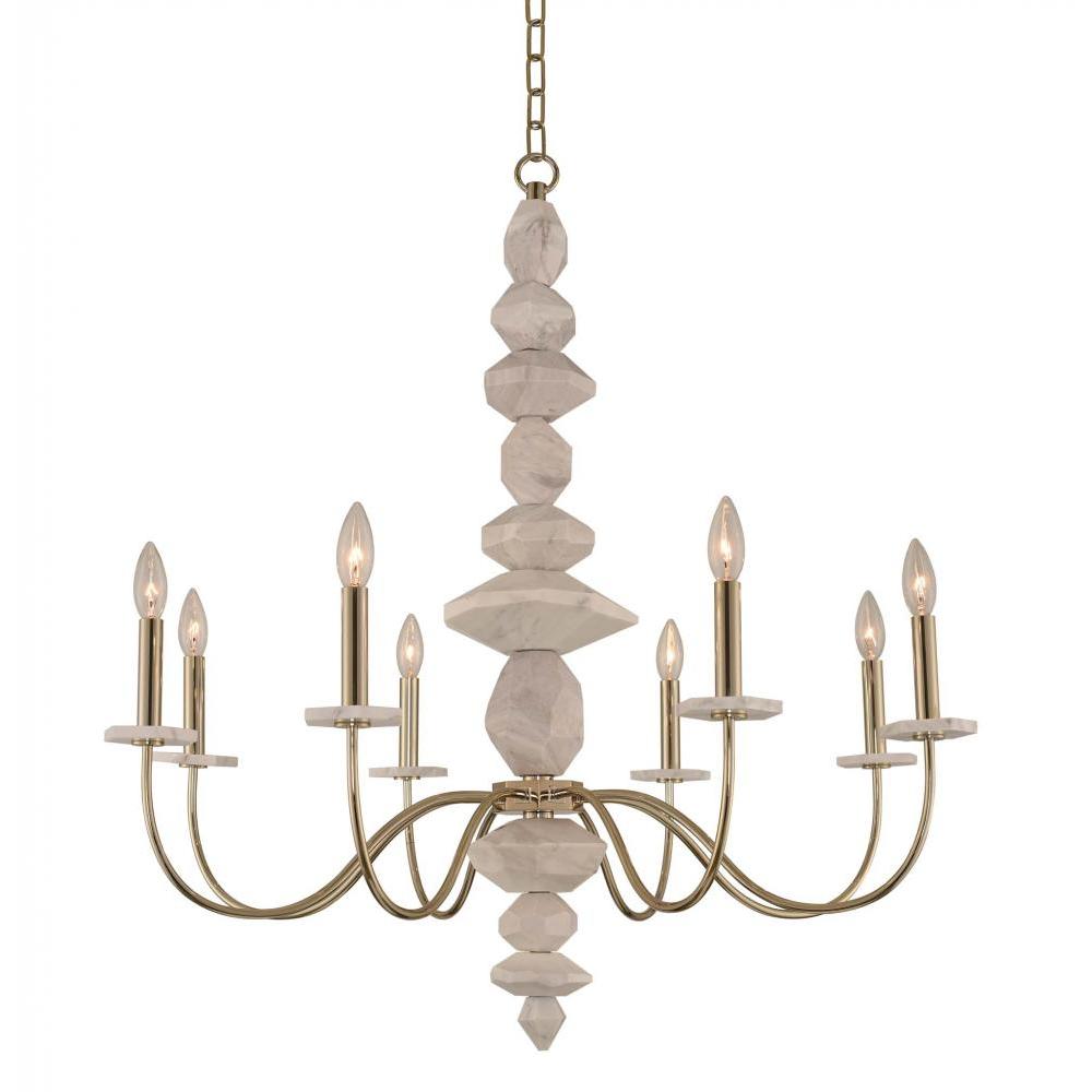 Carrara 34 Inch Chandelier – Champagne Gold – 304851CG