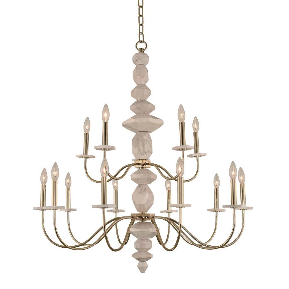 Carrara 38 Inch Chandelier – Champagne Gold – 304852CG