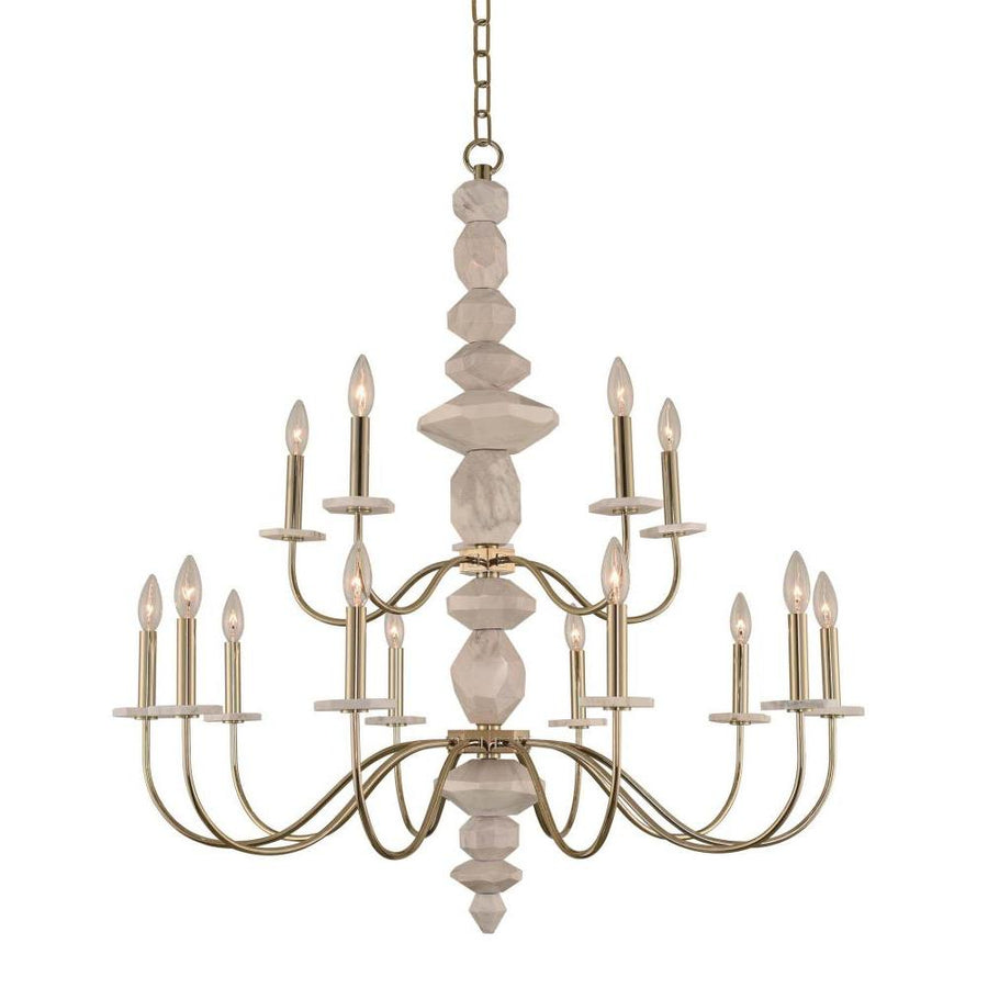 Carrara 38 Inch Chandelier – Champagne Gold – 304852CG