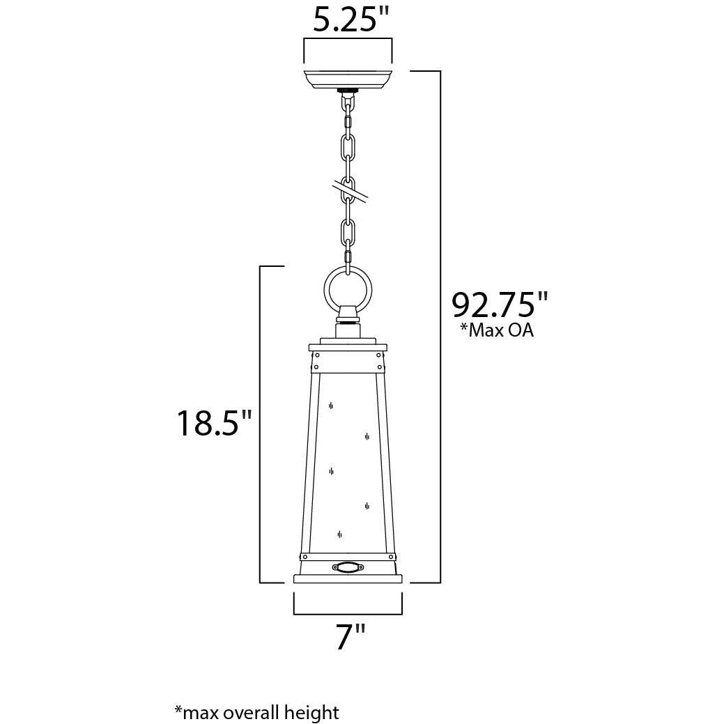 Maxim Lighting SCHOONER 3049RPOLB Pendant Nautical - Brass