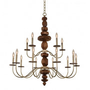 Lassen (10+5) Light 2 Tier Chandelier