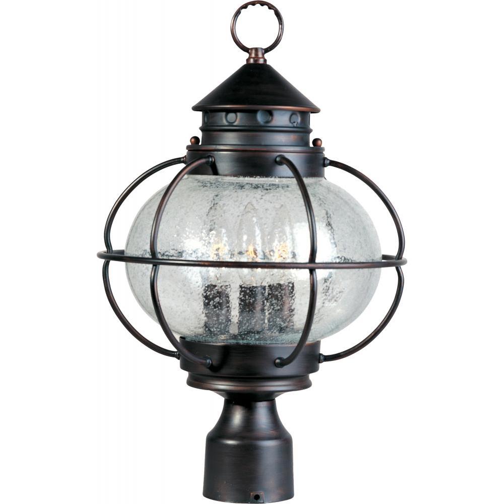 12 Inch Outdoor Post Lantern – Oil Rubbed Bronze