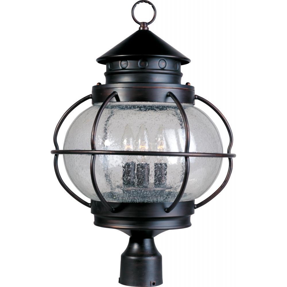 Portsmouth 14 Inch Outdoor Post Lantern – Oil Rubbed Bronze