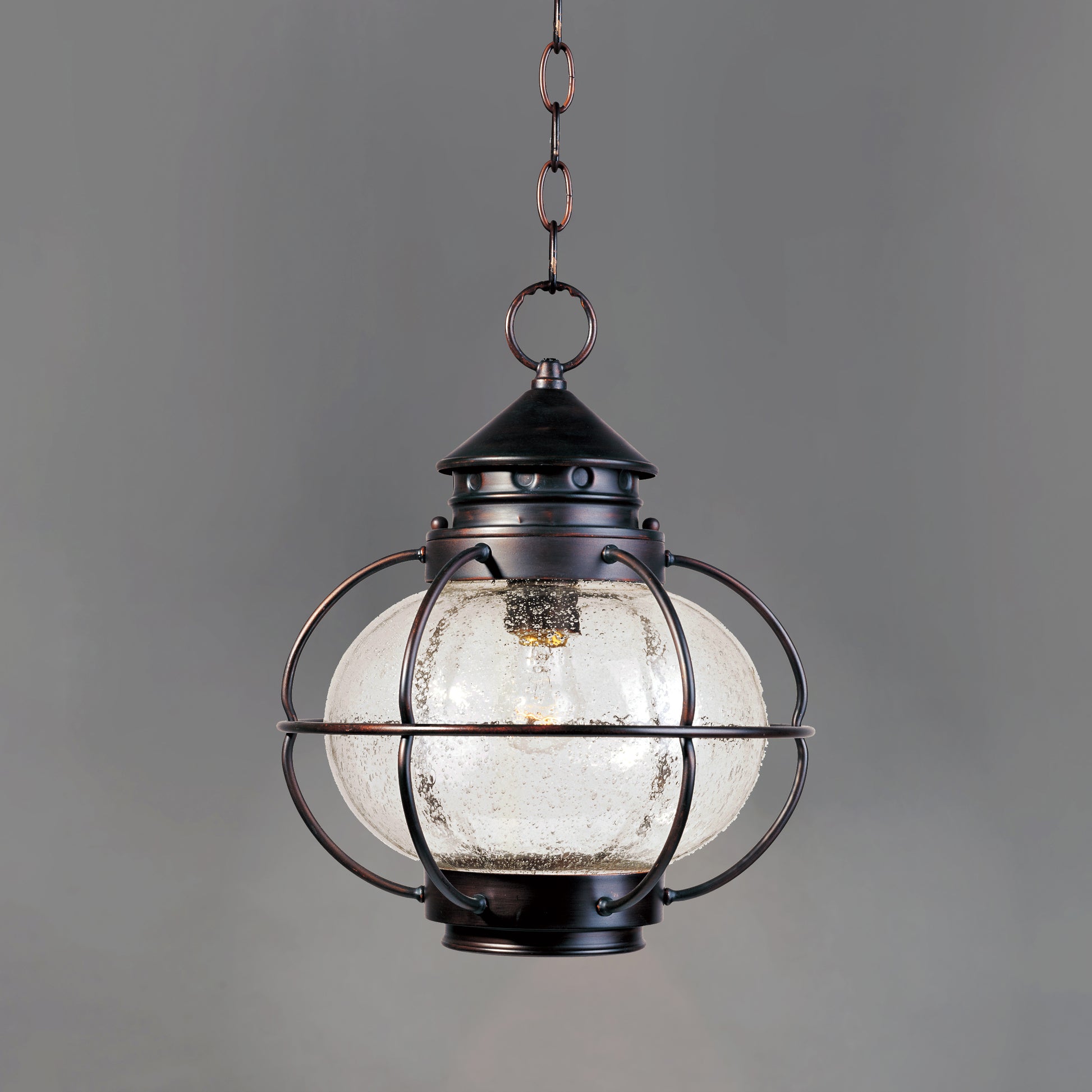 12 Inch Outdoor Hanging Lantern – Oil Rubbed Bronze