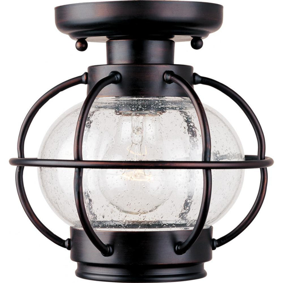 Maxim Lighting 30508CDOI Portsmouth 8 Inch Flush Mount Light – Oil Rubbed Bronze