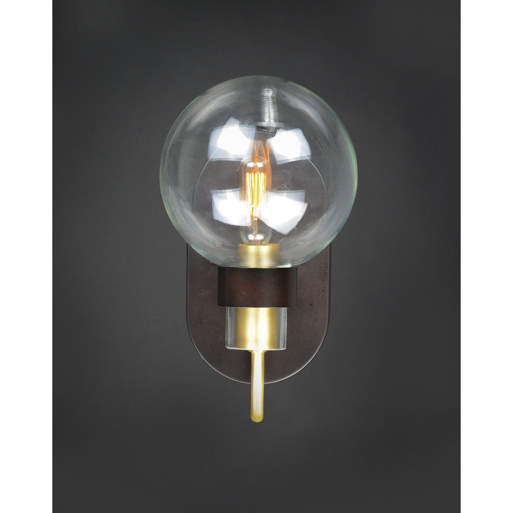 Maxim Lighting BAUHAUS 30511CLBZSBR Sconce Transitional - Brass