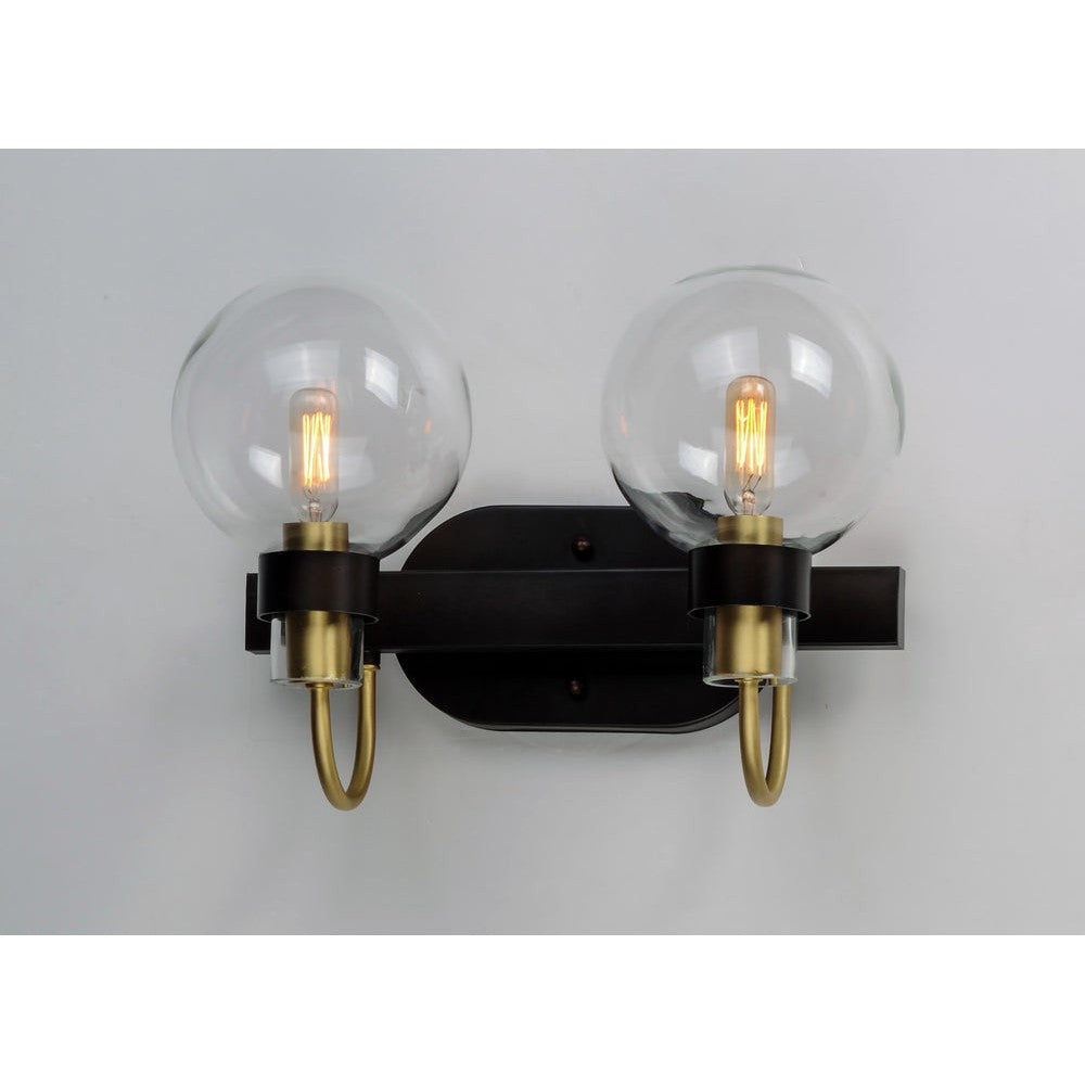 Maxim Lighting BAUHAUS 30512CLBZSBR Bathroom Fixture Transitional - Brass