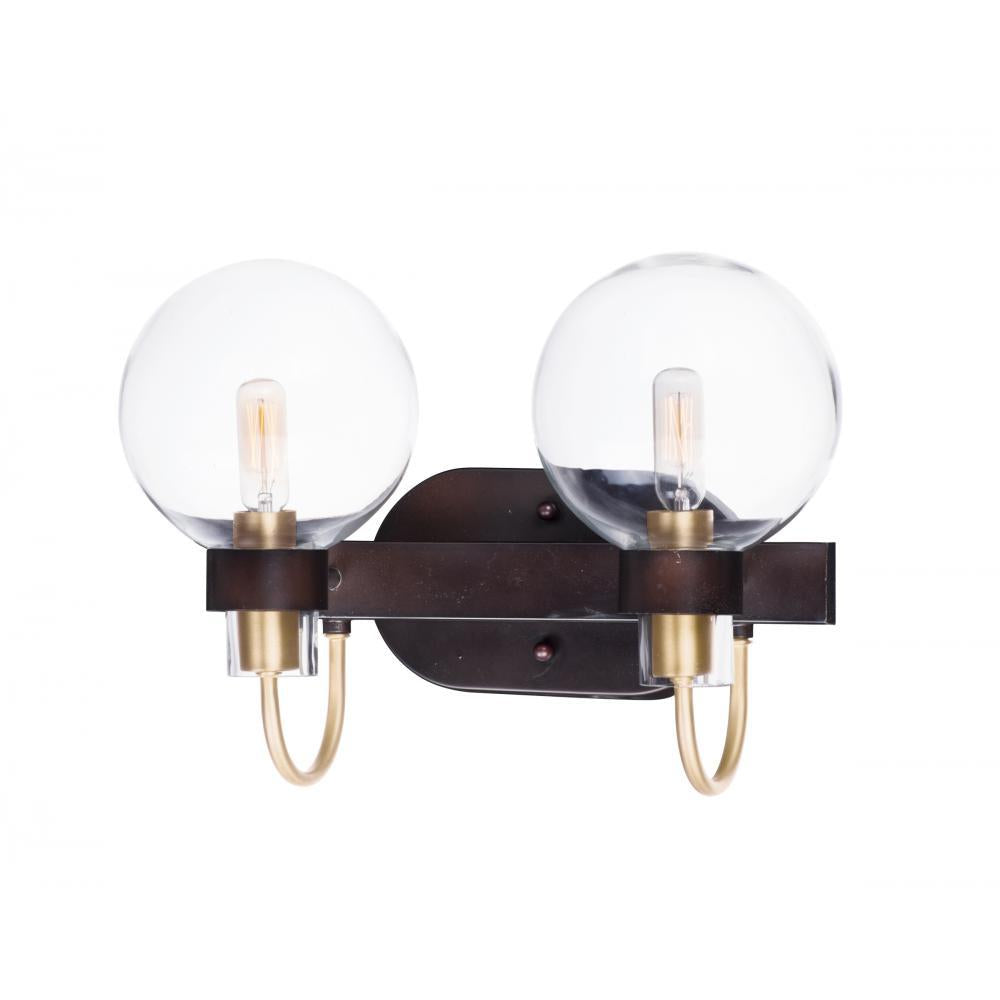 Bauhaus 16 Inch Bathroom Vanity - Bronze / Satin Brass