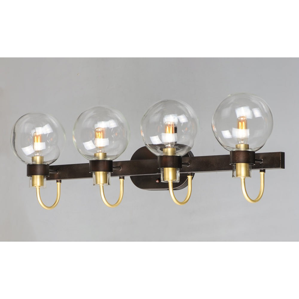 Maxim Lighting BAUHAUS 30514CLBZSBR Bathroom Fixture Transitional - Brass