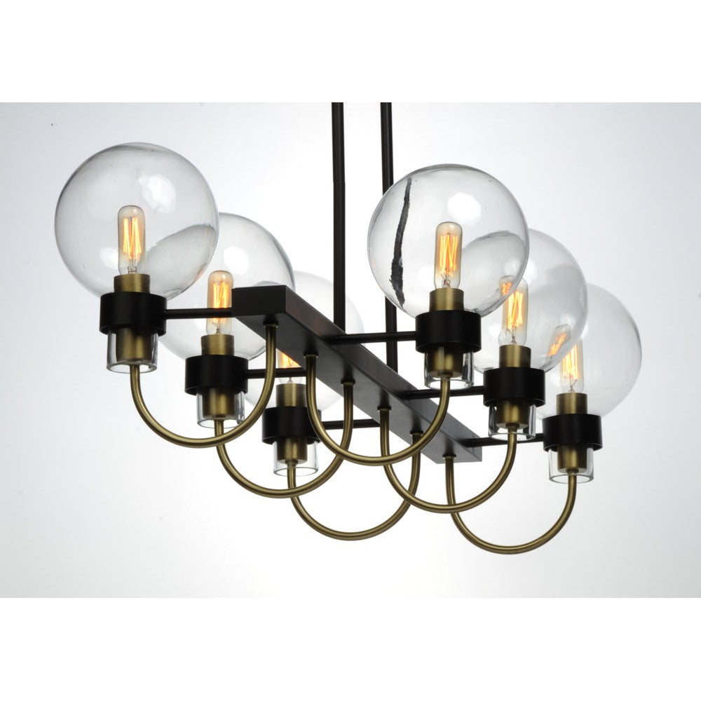 Maxim Lighting BAUHAUS 30519CLBZSBR Pendant Transitional - Brass