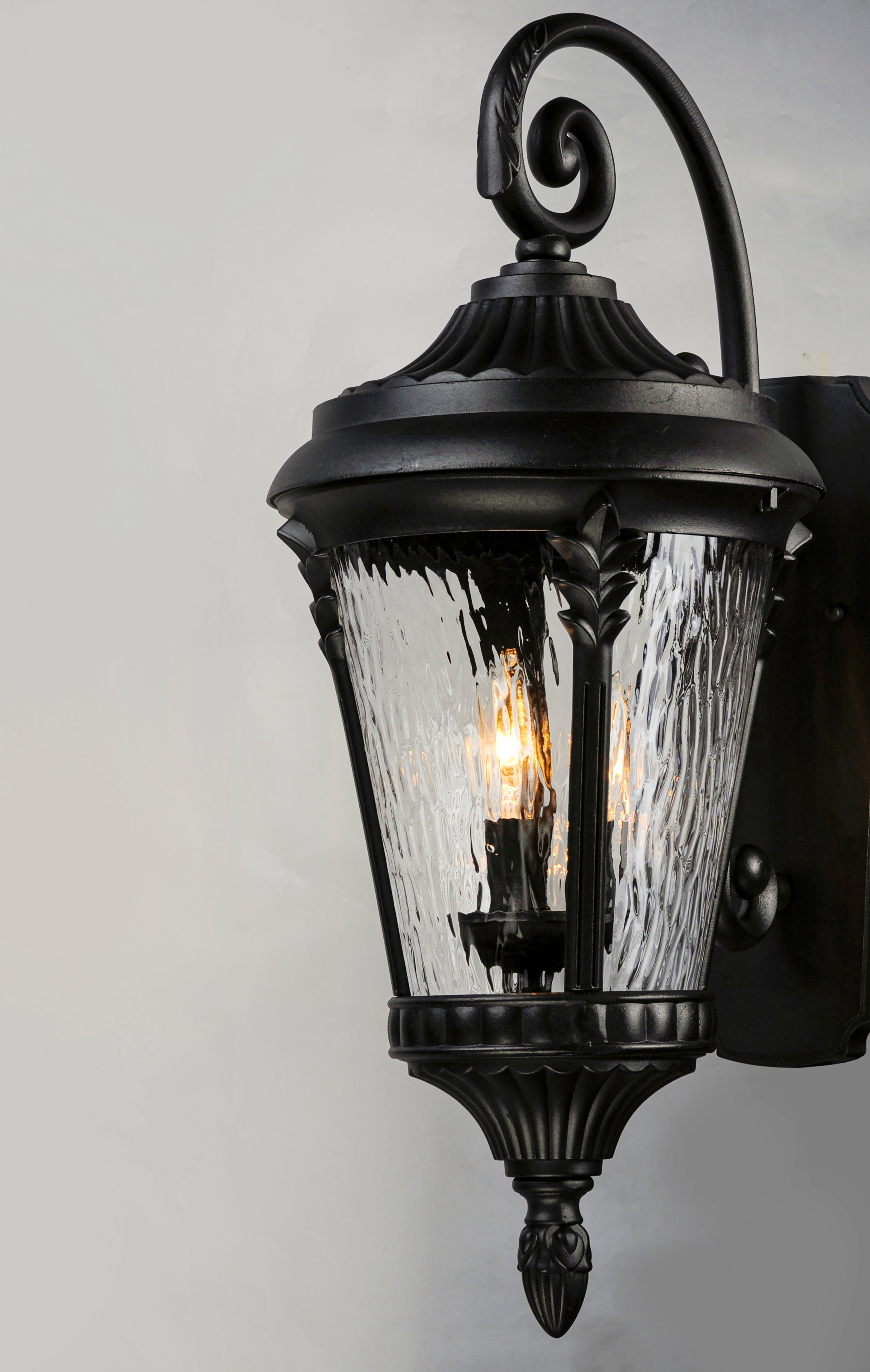 11 Inch Outdoor Wall Sconce – Black