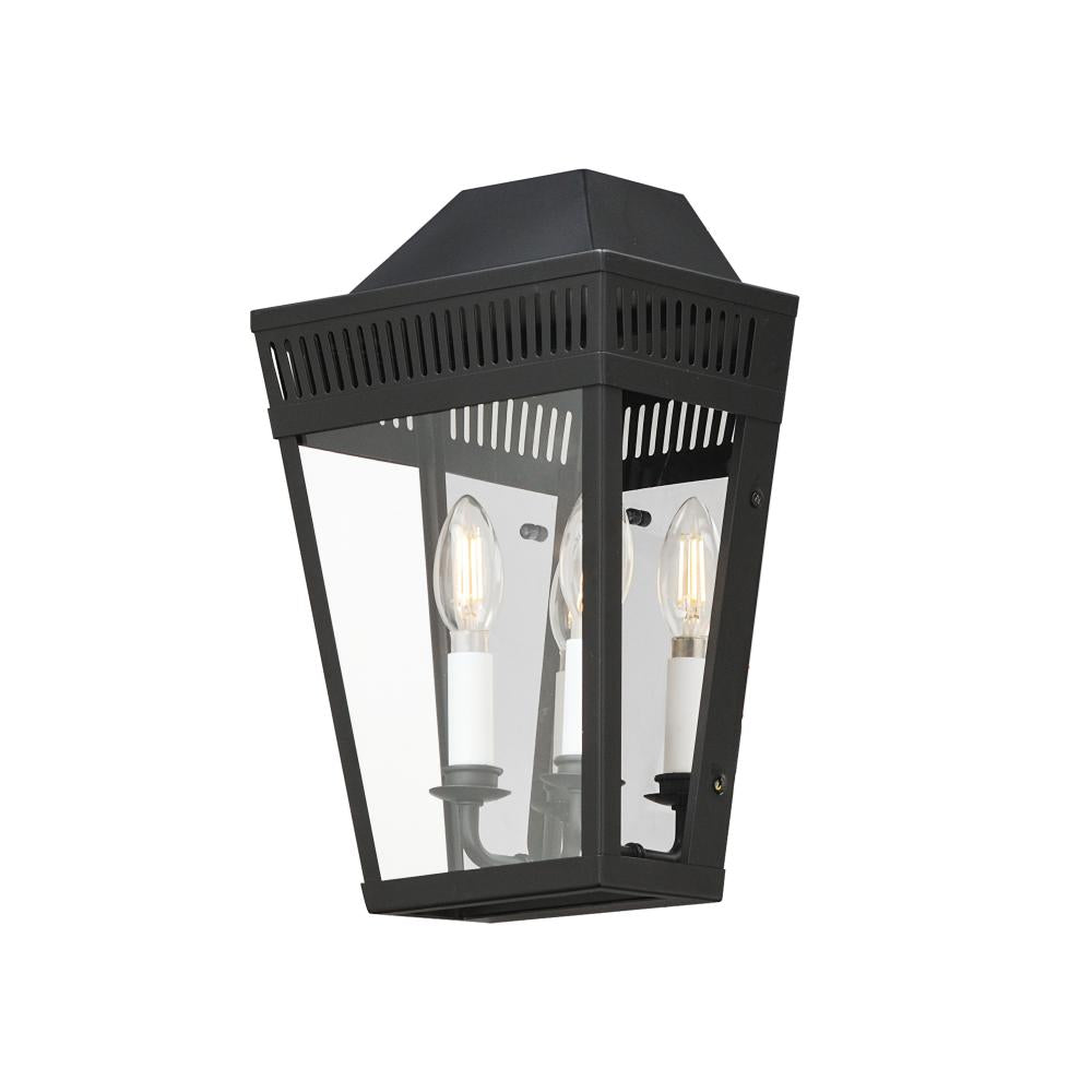 Oxford 9.5 Inch Outdoor Wall Lantern – Black