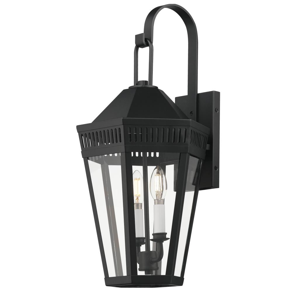 11 Inch Outdoor Wall Sconce – Black