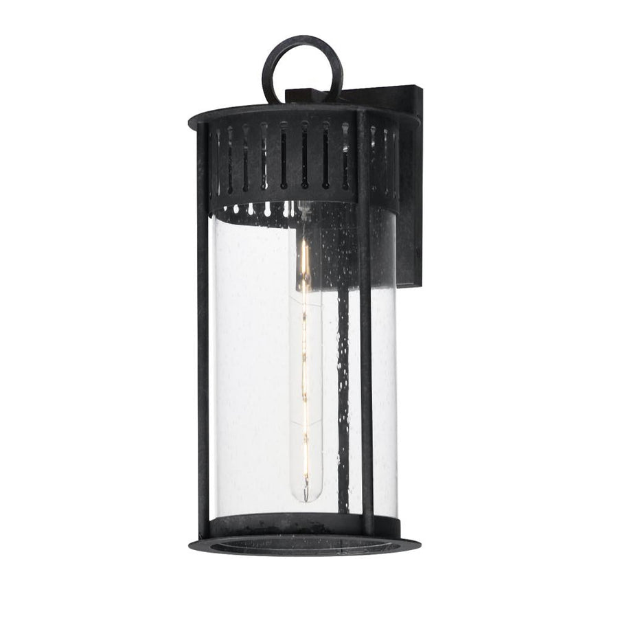 Windsor 8 Inch Outdoor Wall Lantern – Black Patina