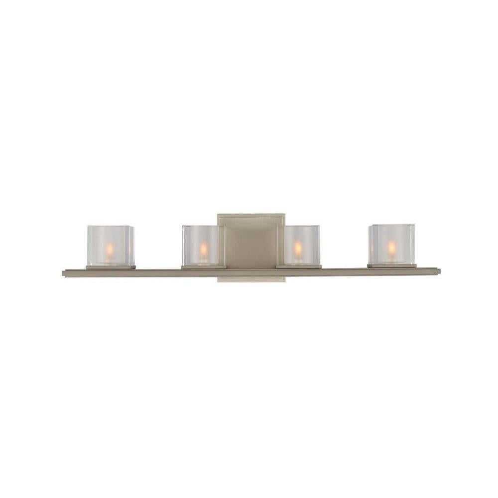 Naples 27 Inch Bath Vanity Light – Satin Nickel – 306434SN