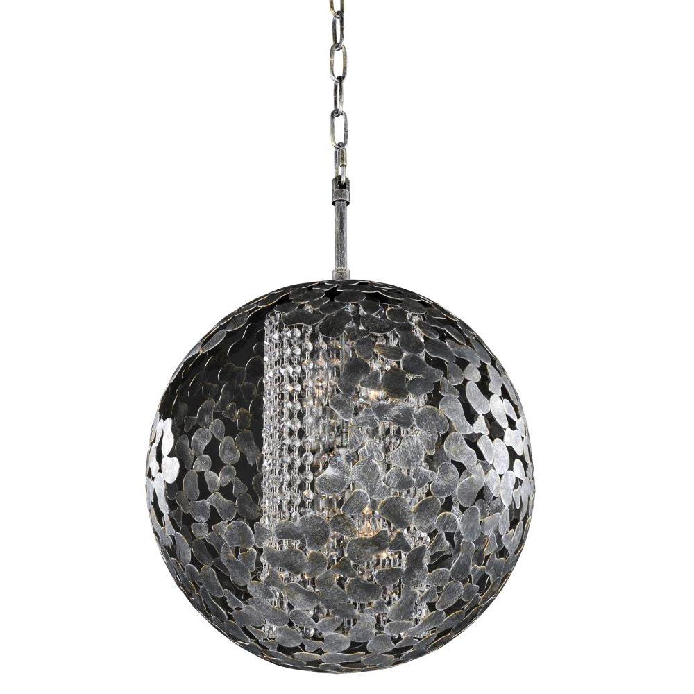 Belladonna 18 Inch Wall Sconce – Antique Silver Leaf – 306912AF