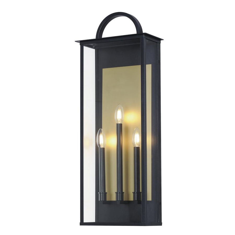 11 Inch Outdoor Wall Sconce – Black
