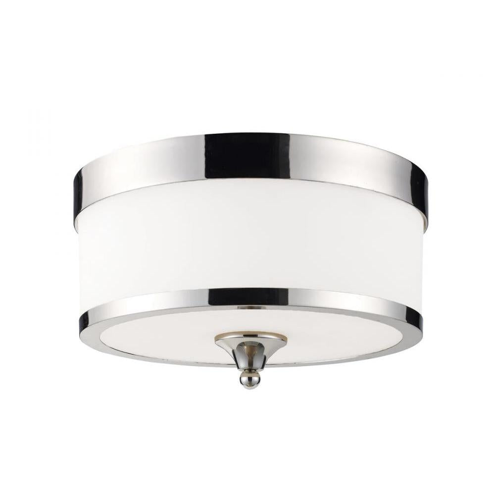 3 Light Flush Mount Light-Matte Opal