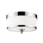 3 Light Flush Mount Light-Matte Opal