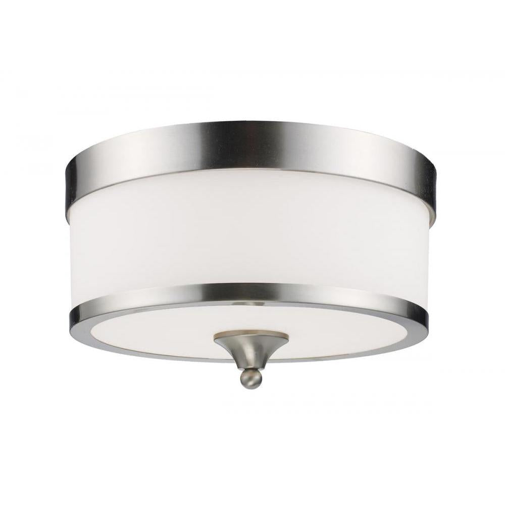 3 Light Flush Mount Light-Matte Opal