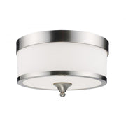 3 Light Flush Mount Light-Matte Opal