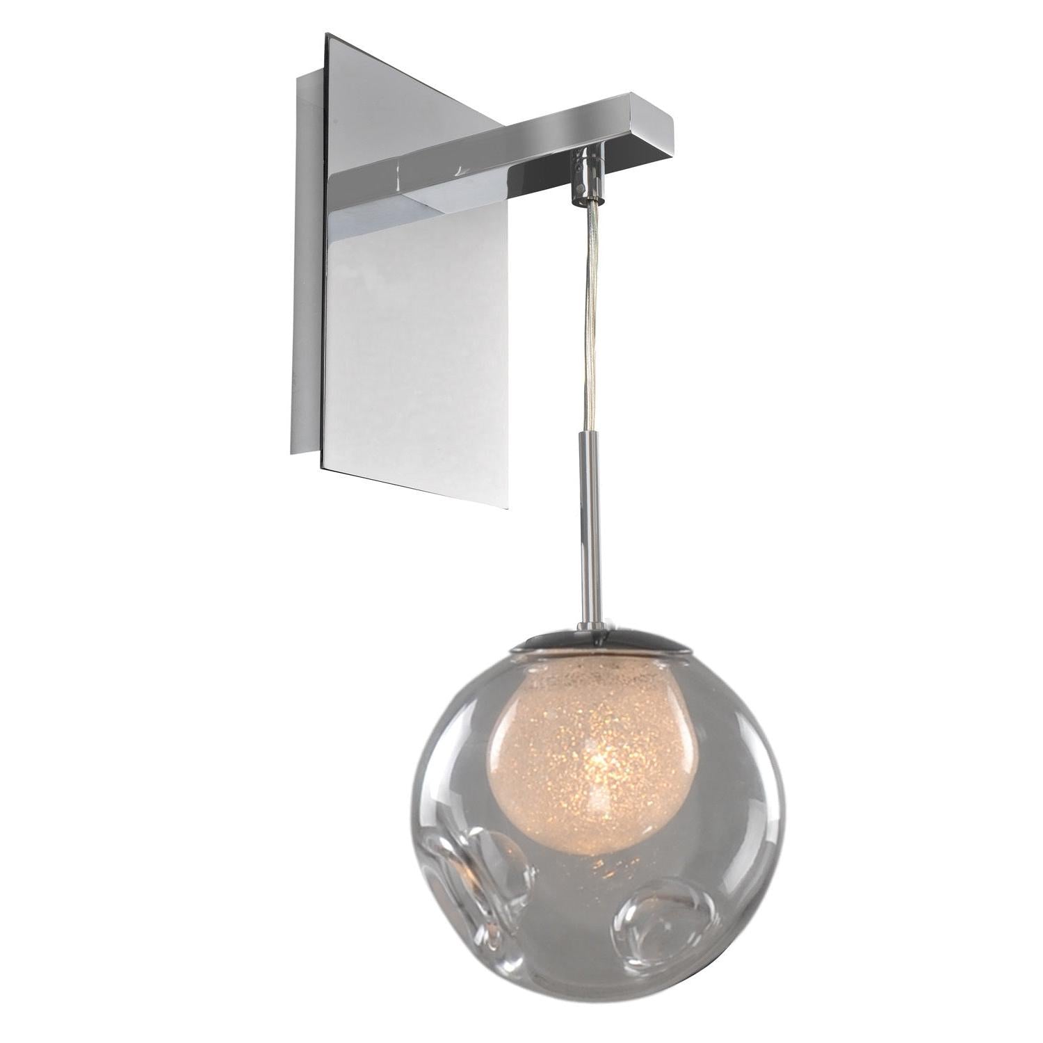 Meteor 6 Inch Wall Sconce – Chrome – 309520CH/CLEAR