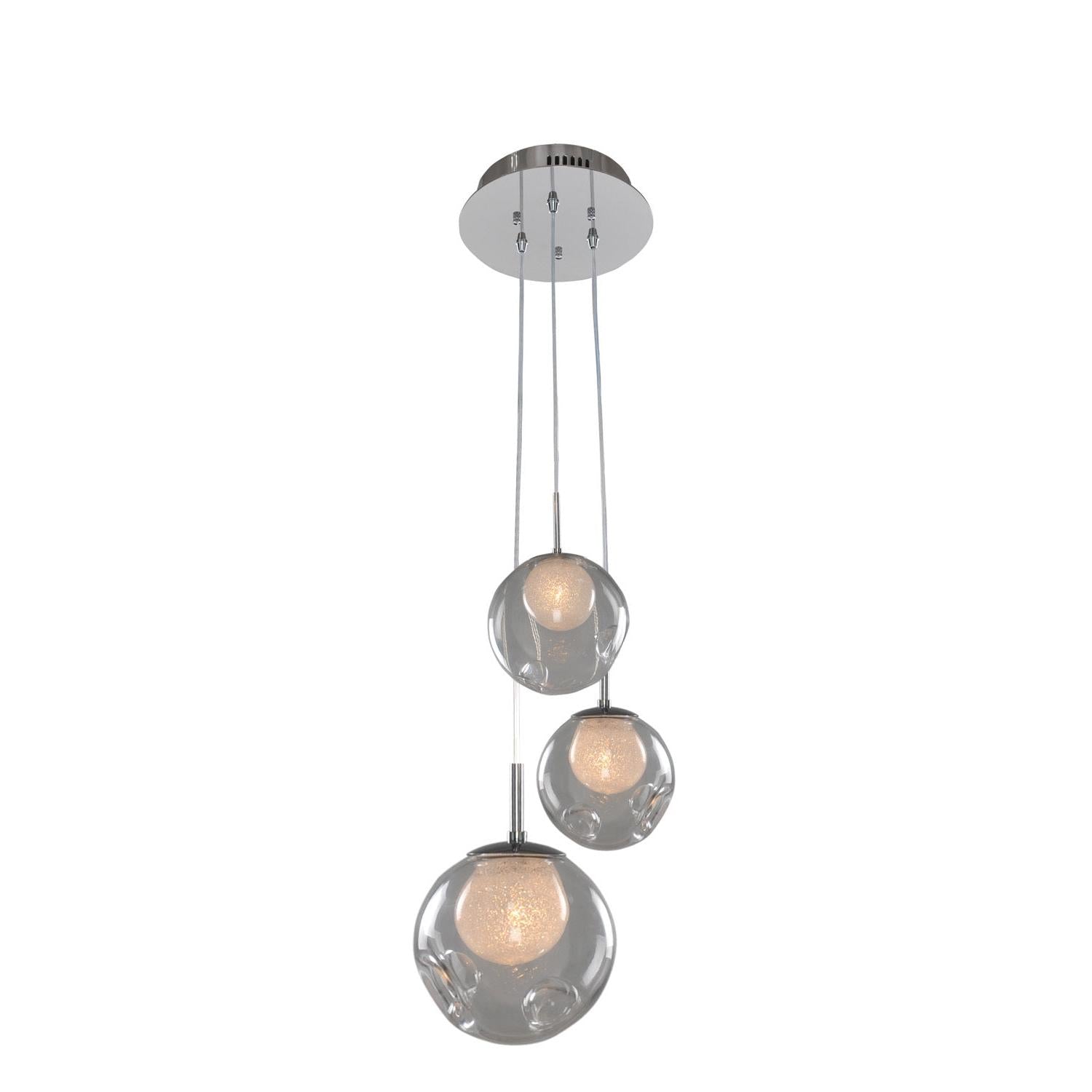 Meteor 10 Inch Pendant – Chrome – 309540CH/CLEAR