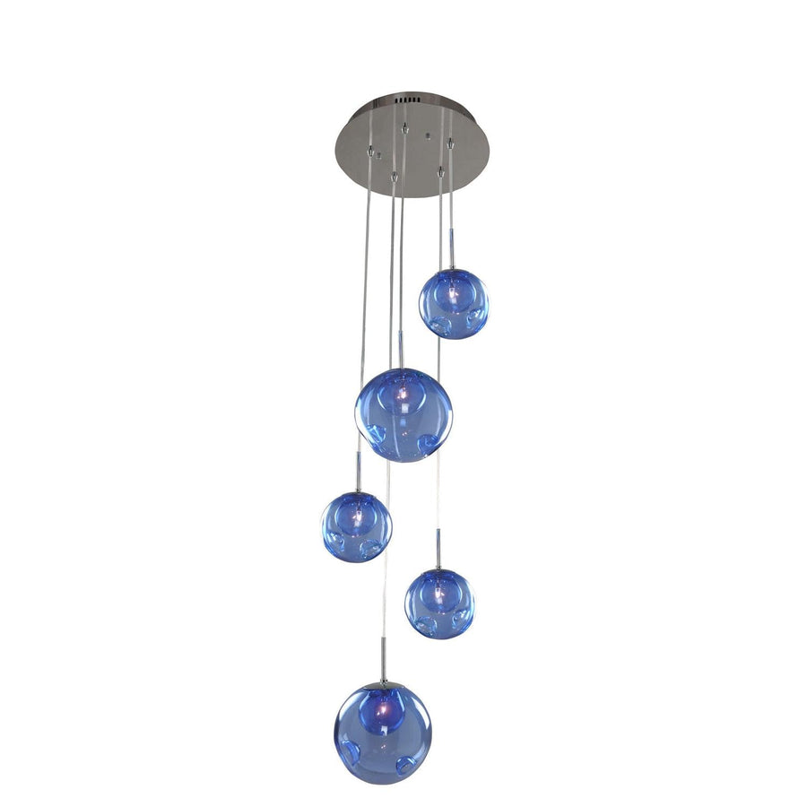 Meteor 15 Inch Pendant – Chrome – 309541CH/SAPPH