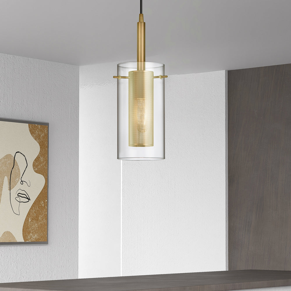 Dainolite PERCY 30961-CM-AGB Pendant Modern - Aged Brass