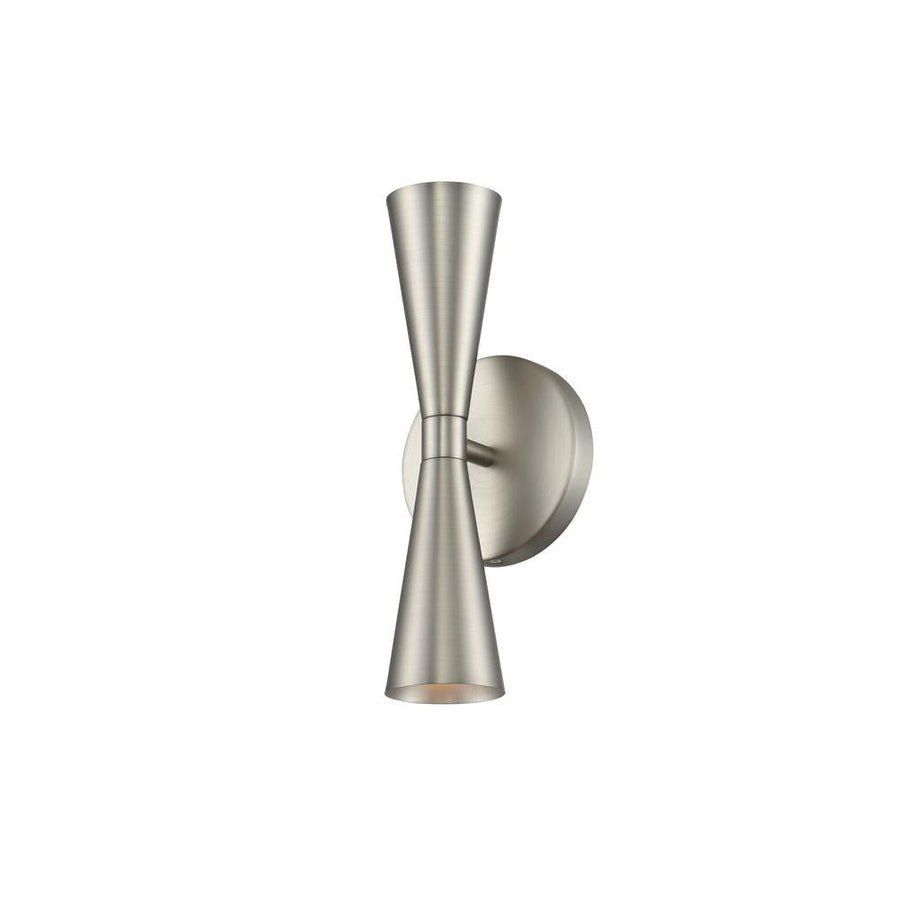 Milo 5 Inch Wall Sconce – White and Vintage Brass – 310422SN