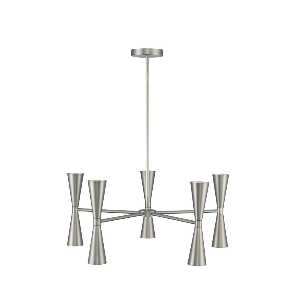 Kalco Lighting MILO 310470SN Chandelier Art Deco - Satin Nickel