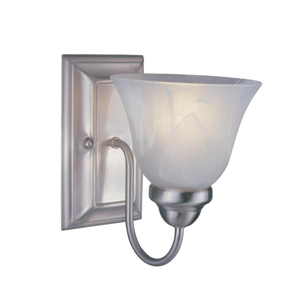 1 Light Wall Sconce-White Swirl