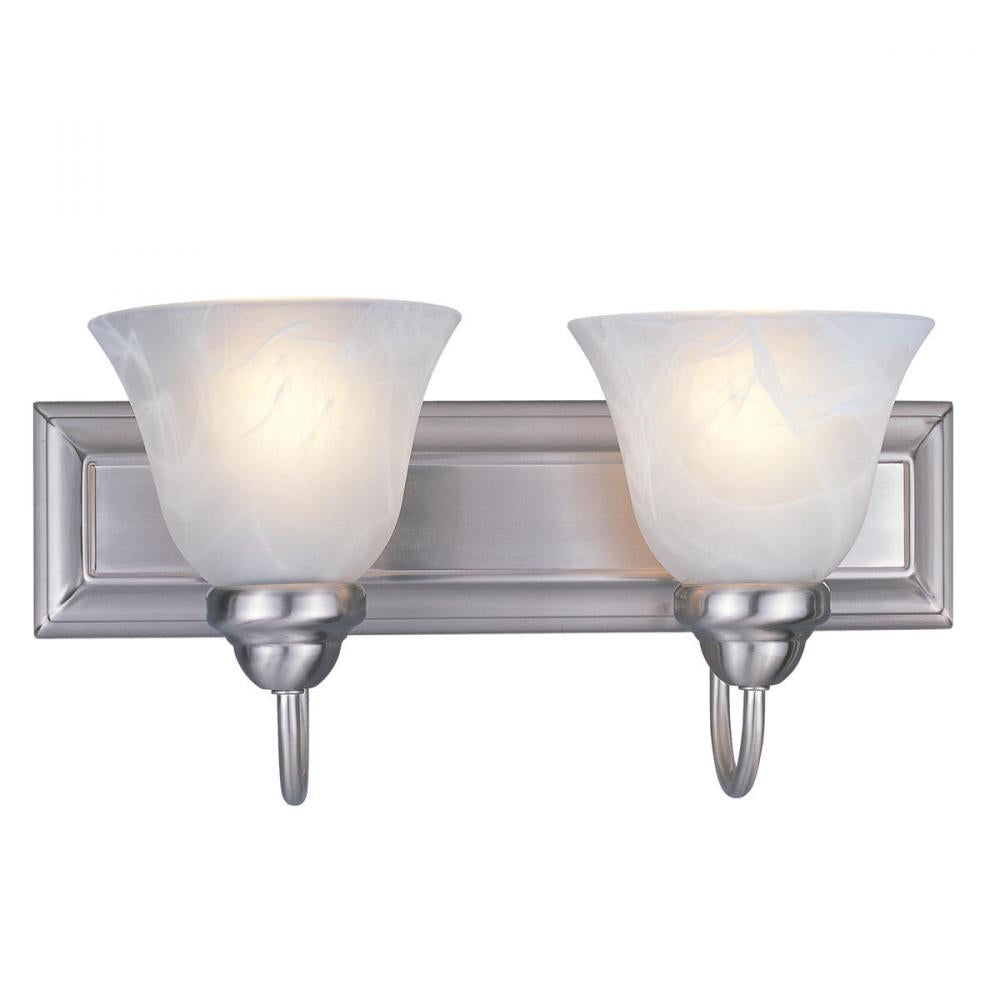 2 Light Vanity-White Swirl
