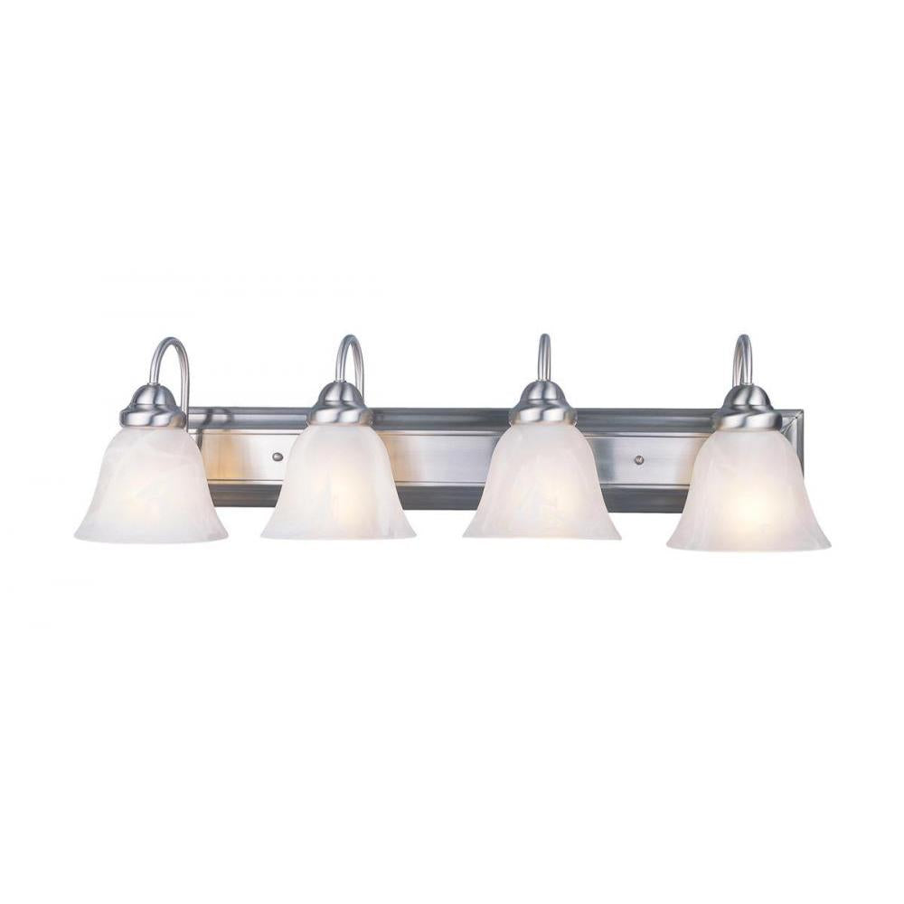 4 Light Vanity-White Swirl