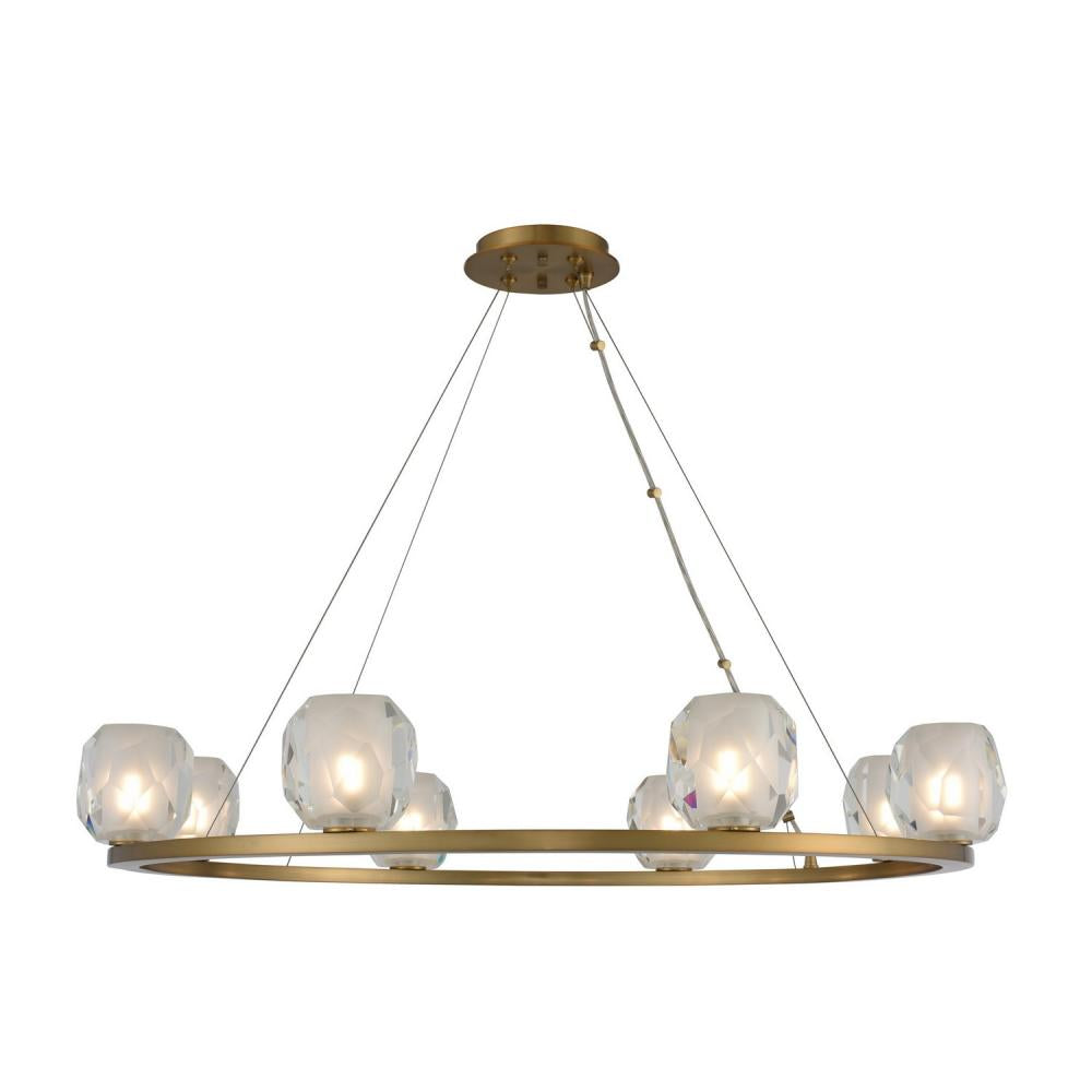 Kalco Lighting STELLA 311751WB Pendant Art Deco - Winter Brass