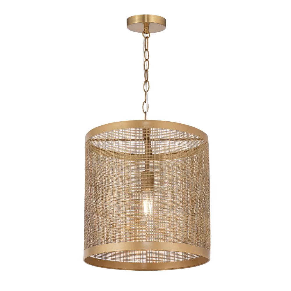 Hatcher 15 Inch Semi Flush Mount Light – Gold