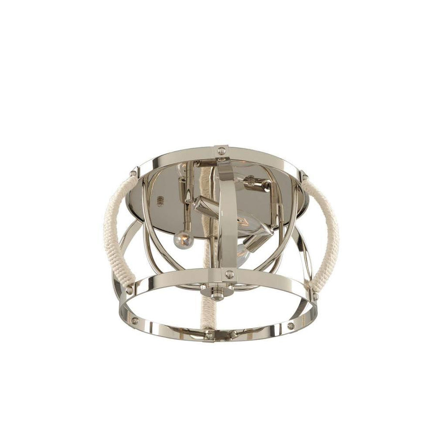 Bradbury 15 Inch Flush Mount – Polished Nickel – 312540PN