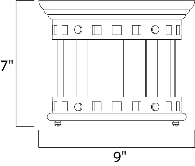 Santa Barbara DC-Outdoor Flush Mount