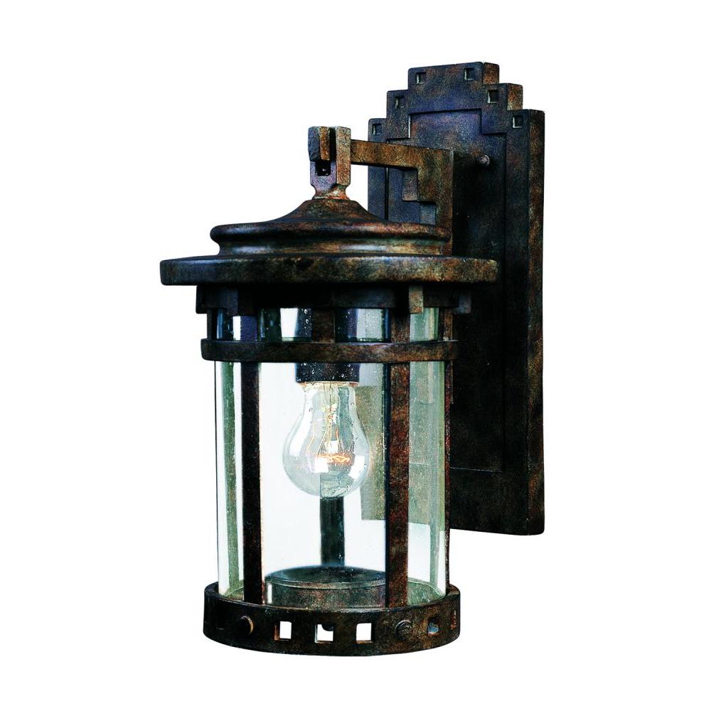 Santa Barbara DC 7 Inch Outdoor Wall Lantern – Sienna