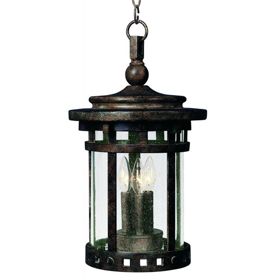 Santa Barbara DC 9 Inch Outdoor Hanging Lantern – Sienna