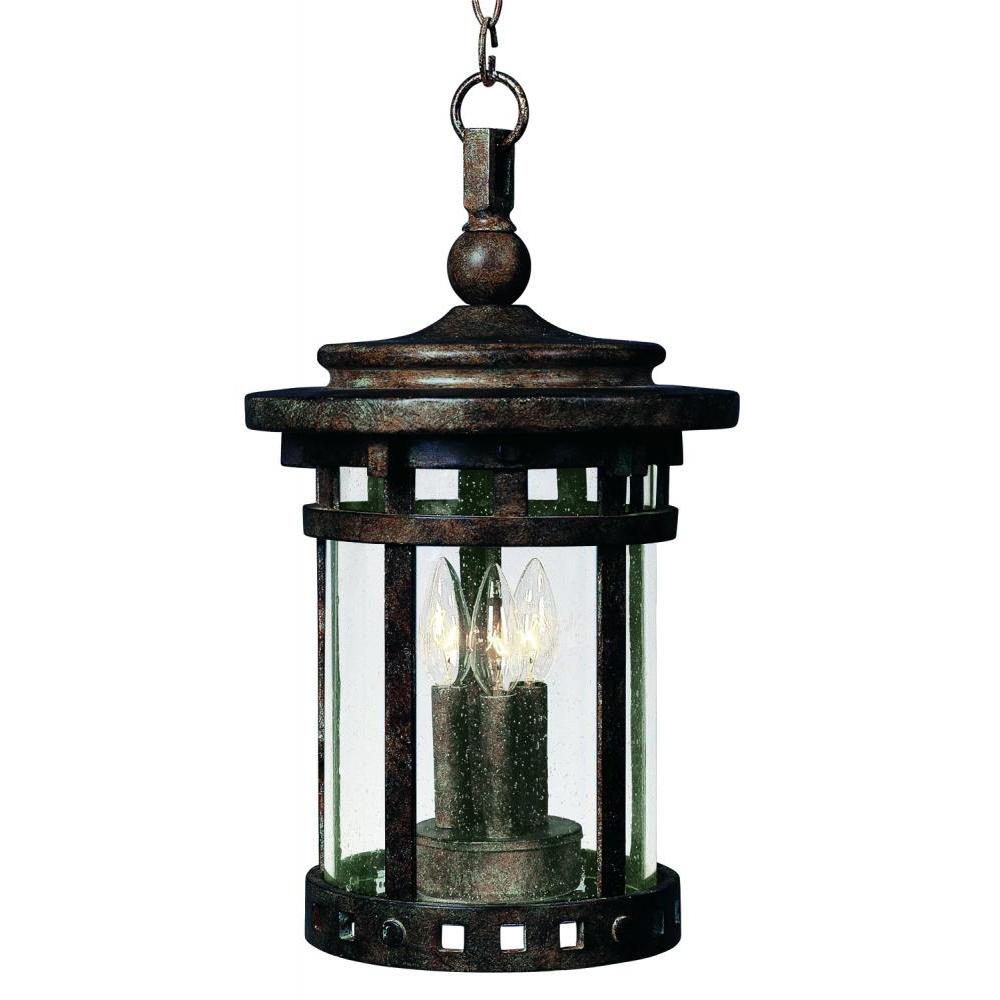 Santa Barbara DC 9 Inch Outdoor Hanging Lantern – Sienna