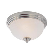 2 Light Flush Mount Light-White Swirl