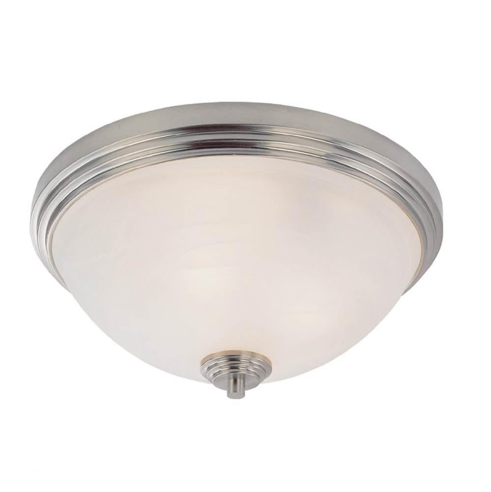 Z-Lite Lighting NICKEL TONES 314F3-BN Flush Mount - Nickel