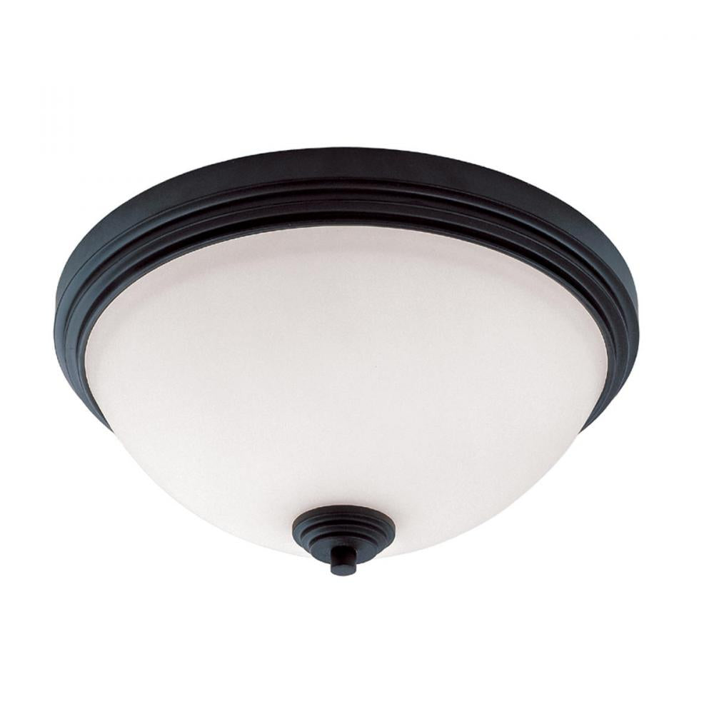 3 Light Flush Mount Light-Matte Opal
