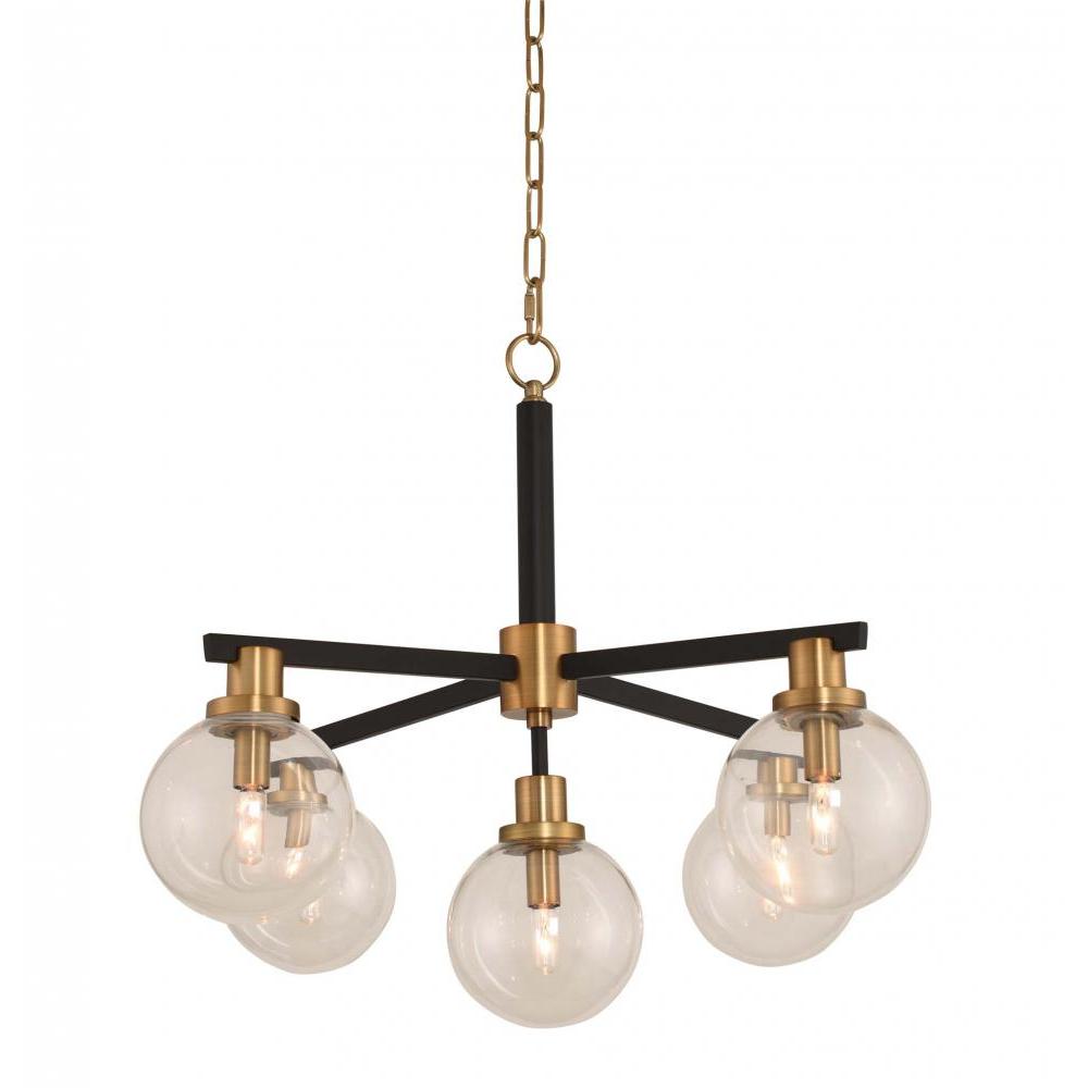 Cameo 28 Inch Wall Sconce – Matte Black Finish with Brushed Pearlized Brass – 315451BBB