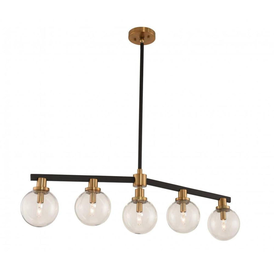 Cameo 6 Inch Wall Sconce – Matte Black Finish with Brushed Pearlized Brass – 315452BBB