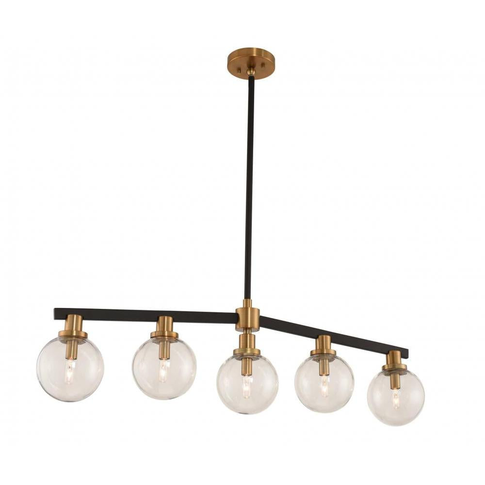 Cameo 6 Inch Wall Sconce – Matte Black Finish with Brushed Pearlized Brass – 315452BBB